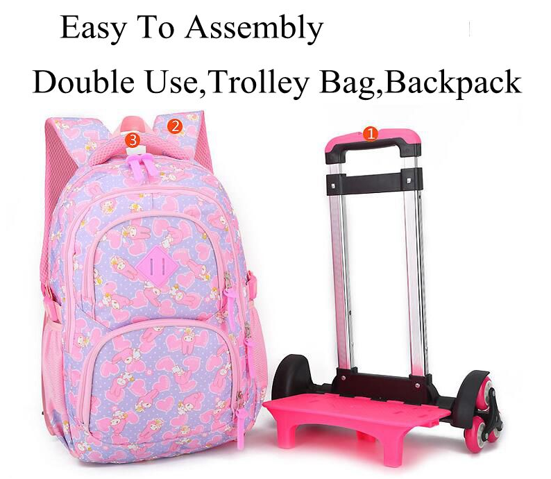 Kids Rolling Trolley Backpack Kids Rolling Trolley Backpack